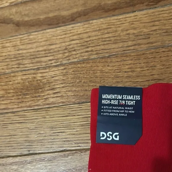 DSG Red Leggings with Wide Waistband Women’s Size Large - Picture 6 of 7